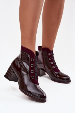 Botki Model DA CR52-696 Bordo - Step in style