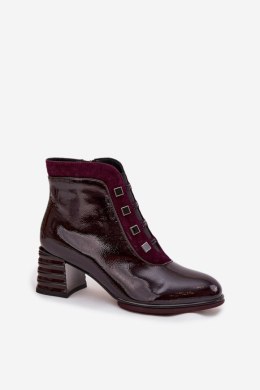 Botki Model DA CR52-696 Bordo - Step in style