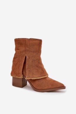 Botki Model Idalia OM283 Camel - Step in style