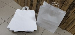 Torba papierowa 32x17x39 BIAŁA 25szt