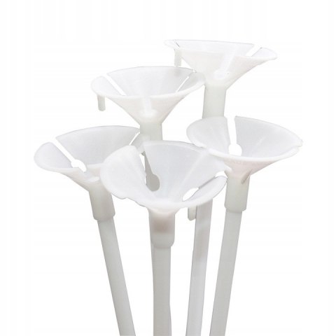 Patyczki do balonów z koszyczkami zatyczkami długie 10szt. 085