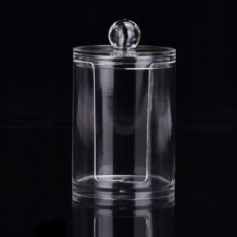 Pojemnik akrylowy na płatki kosmetyczne waciki organizer PID0762