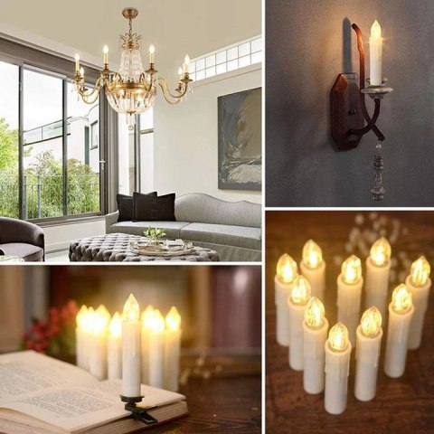 Świeczka led do stroika na choinkę świeca stołowa lampka PID0855