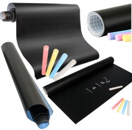 Tablica kredowa samoprzylepna na ścianę lodówkę dla dzieci 45 x 200 cm + kreda PID1283