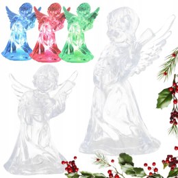 Aniołek świecący led figurka lampka ozdobna multikolor wkład do znicza PID1752