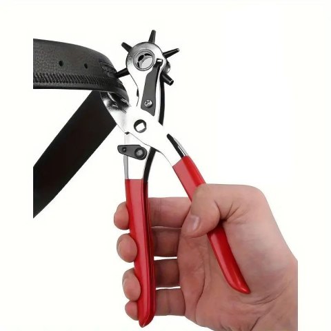 Dziurkacz do skóry paska rewolwerowy kaletniczy szczypce do dziurek 2-5 mm