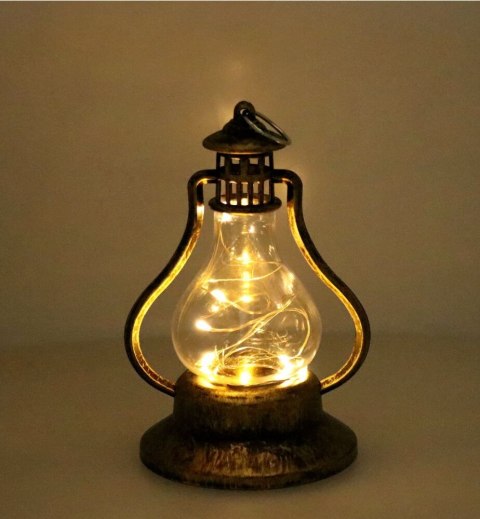 Lampion na roraty adwentowy 13cm latarenka lampka led z drucikiem L5