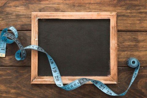 Metr centymetr krawiecki dwustronny miara krawiecka 150cm V2 PID0699