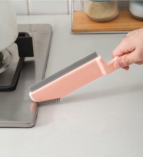 Szczotka 14cm silikonowa ze ściągaczką do wody uniwersalna myjka ściągaczka 2w1