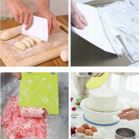 Szpatułka łopatka do tortu nóż do dekoracji ciast dekorator 3szt.