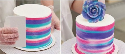 Szpatułka łopatka do tortu nóż do dekoracji ciast dekorator 3szt.