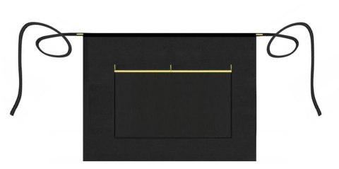 Zapaska kelnerska krótka z kieszeniami fartuch kuchenny ochronny 39 cm