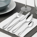 Zestaw sztućców dla 4 osób stołowe obiadowe kpl.16el srebrne V3
