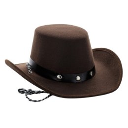 Kapelusz kowbojski brązowy 54-56