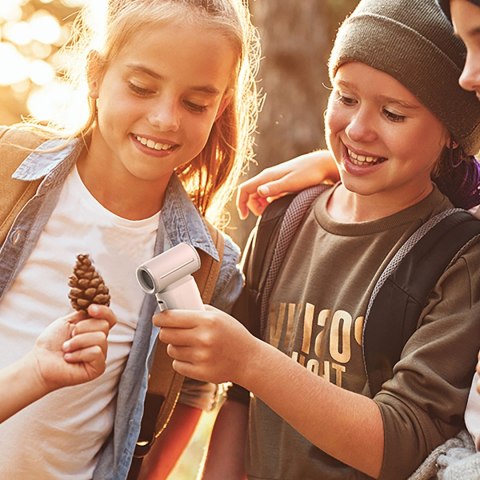 Mini dmuchawa wiatrak wentylator przenośny USB-C 5000mAh - szary