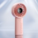 Mini wentylator wiatraczek ręczny USB-C 3600mAh - różowy