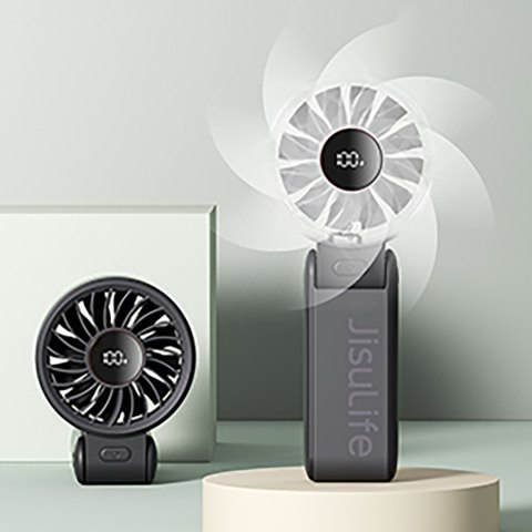 Mini wentylator wiatrak ręczny USB-C 3600mAh - czarny