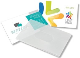 Plastikowy przeźroczysty identyfikator 85 x 54mm 3071