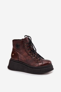 Botki Model Maciejka 06309-32 Metaliczny Brąz - Step in style