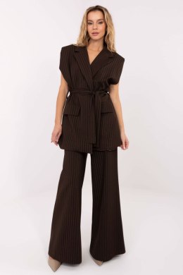 Kamizelka Model IT-KZ-FL9790.66 Dark Brown - Rue Paris