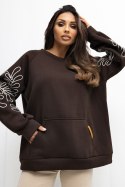 Bluza Damska Model RV-BL-A1042.25 Dark Brown - Rue Paris