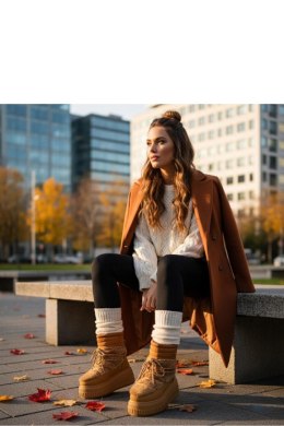 Śniegowce Model Lydia ZH16 Brown - Solea