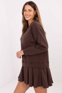 Sukienka Model MI-SK-3249.98 Dark Brown - Rue Paris