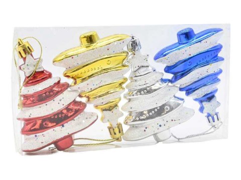 Bombki zawieszki 4szt. CHOINKA TG74295-2