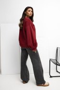 Bluza Damska Model RV-BL-A1040.03 Bordo - Rue Paris