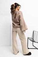 Bluza Damska Model RV-BL-A1040.03 Dark Beige - Rue Paris