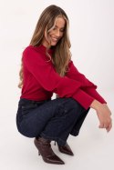 Bluzka Model RV-BZ-A1053.50 Bordo - Rue Paris