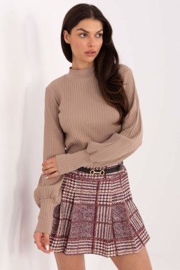 Bluzka Model RV-BZ-A1053.50 Dark Beige - Rue Paris