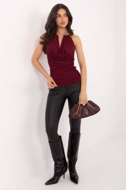 Koszulka Top Model IT-TP-9967.01P Bordo - Italy Moda