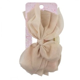 Duża kokarda tiulowa, spinka do włosów, klamra SP303K