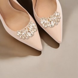 Klipsy do butów z kryształkami i cyrkoniami 2 szt. KDB55