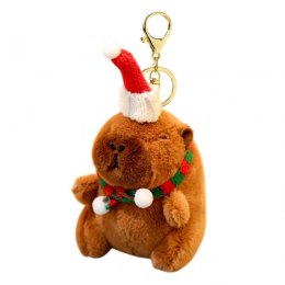 Brelok do kluczy pluszowa, Kapibara Bożonarodzeniowa 1szt. BRL380