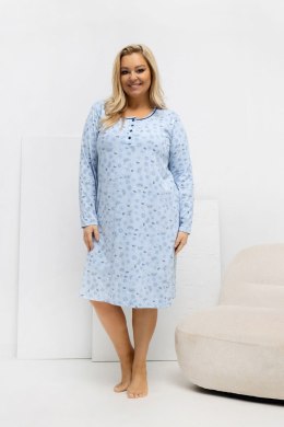 Koszula Nocna Plus Size Model DU-KN-FP-604.10 Light Blue - Forever Pink