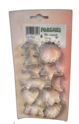 Foremki do ciastek wykrawacze metalowe 10szt. małe | 478023