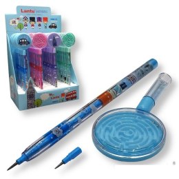 Ołówek 12szt. przekładany z grą labirynt