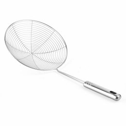 Ergonomiczna stalowa łyżka cedzakowa szumówka Pajęczynka 20 cm