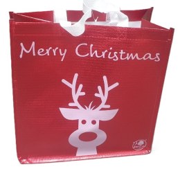 Torba PP 34 x 34 x 20cm jelonek Merry Christmas