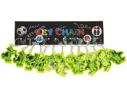 Brelok 12szt. odblaskowy DINOZAUR