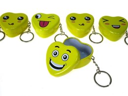 Brelok serce - pudełeczko metalowe 4,5 x 4cm