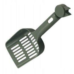 Łopatka duża do kuwety żwirku czyszczenia sprzątania przesiewania szara