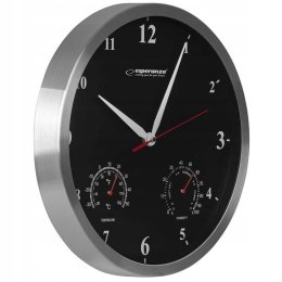 Zegar ścienny na ścianę WASHINGTON czarny EHC008K