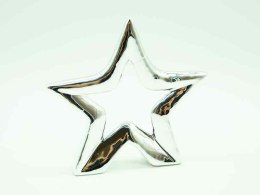 Gwiazda ceram. SREBRO 12,7 x 2,5 x 12,1 cm TG59516-2