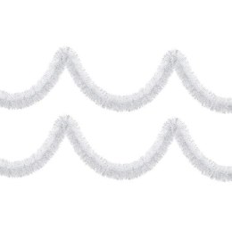 Łańcuch choinkowy PERŁOWO-SREBRNY fi-70 6m