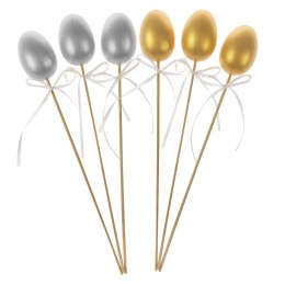 Metaliczne jajeczka na piku 3 szt. YP8144