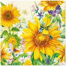 Serwetki 33 x 33 cm Wild sunflowers 20szt. 70-65