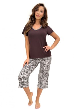 Piżama Damska Model Zoya 3/4 Panterka - Donna